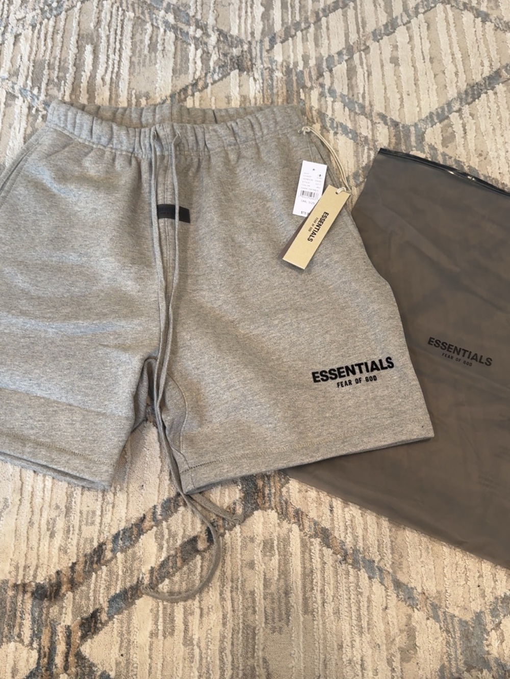 Fear of God Essentials Grey Athletic Sweatshorts